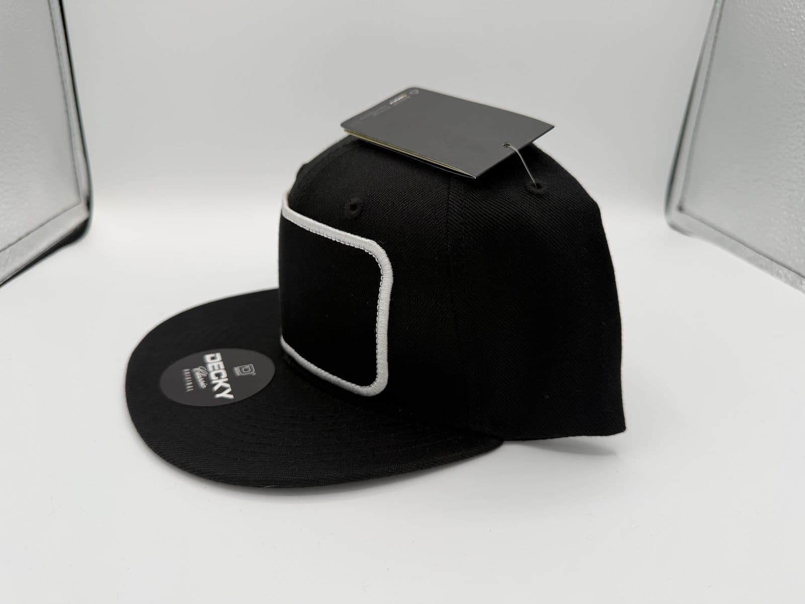 Black Outline Patch Snapback view 3