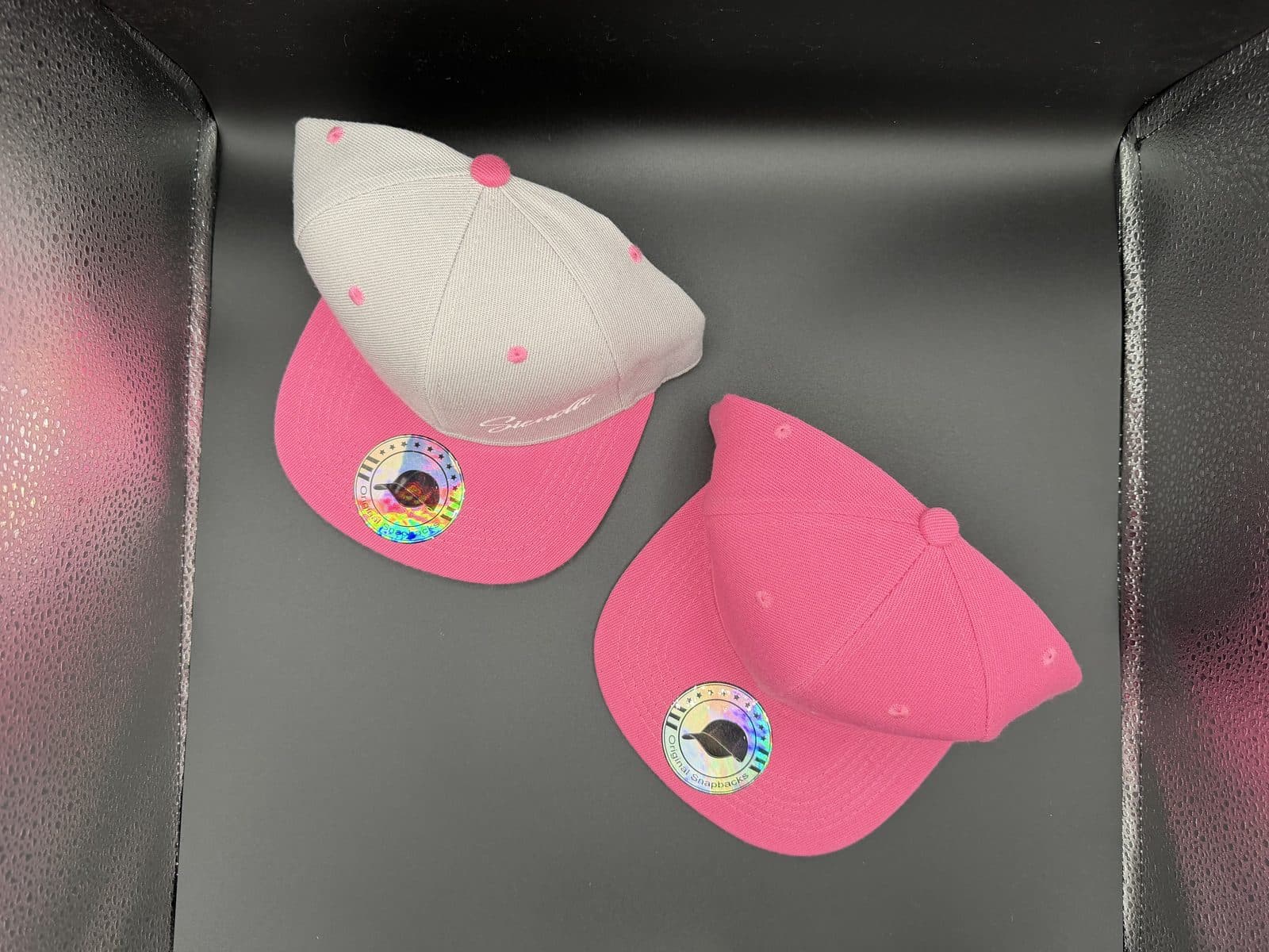 Pink Script Cap view 2