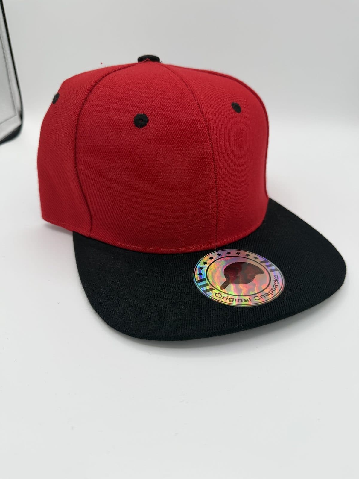 Red Blackout Flat Brim